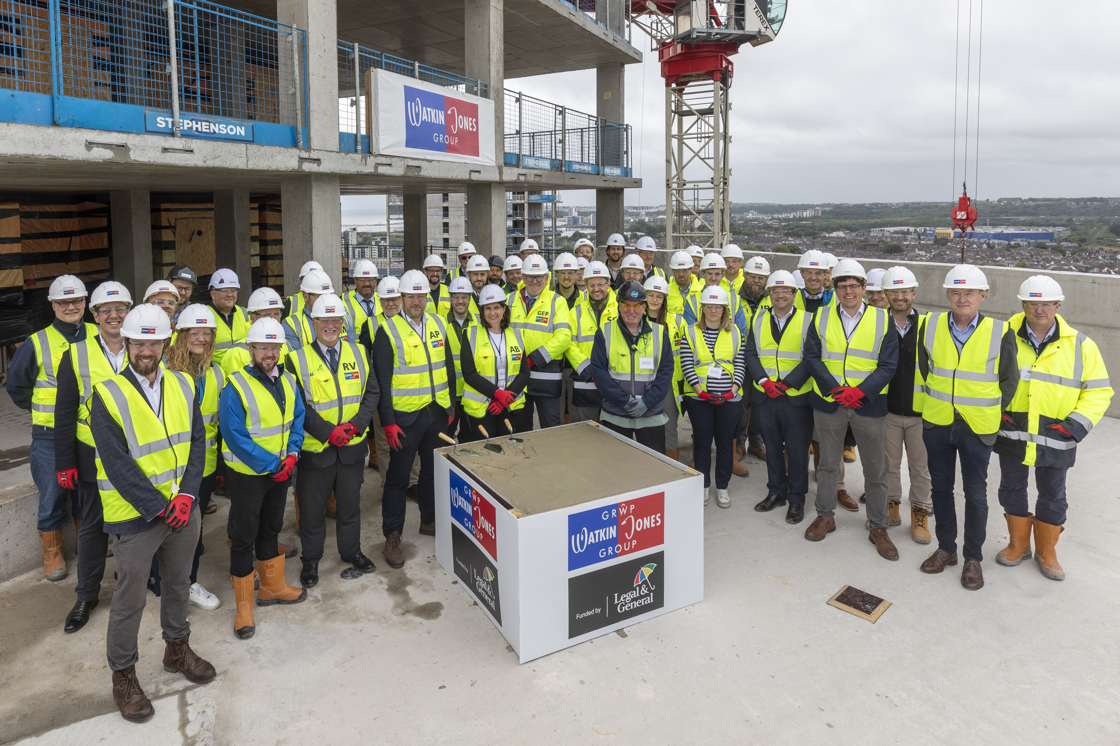 Watkin Jones Central Quay, Cardiff Tops Out Ceremony