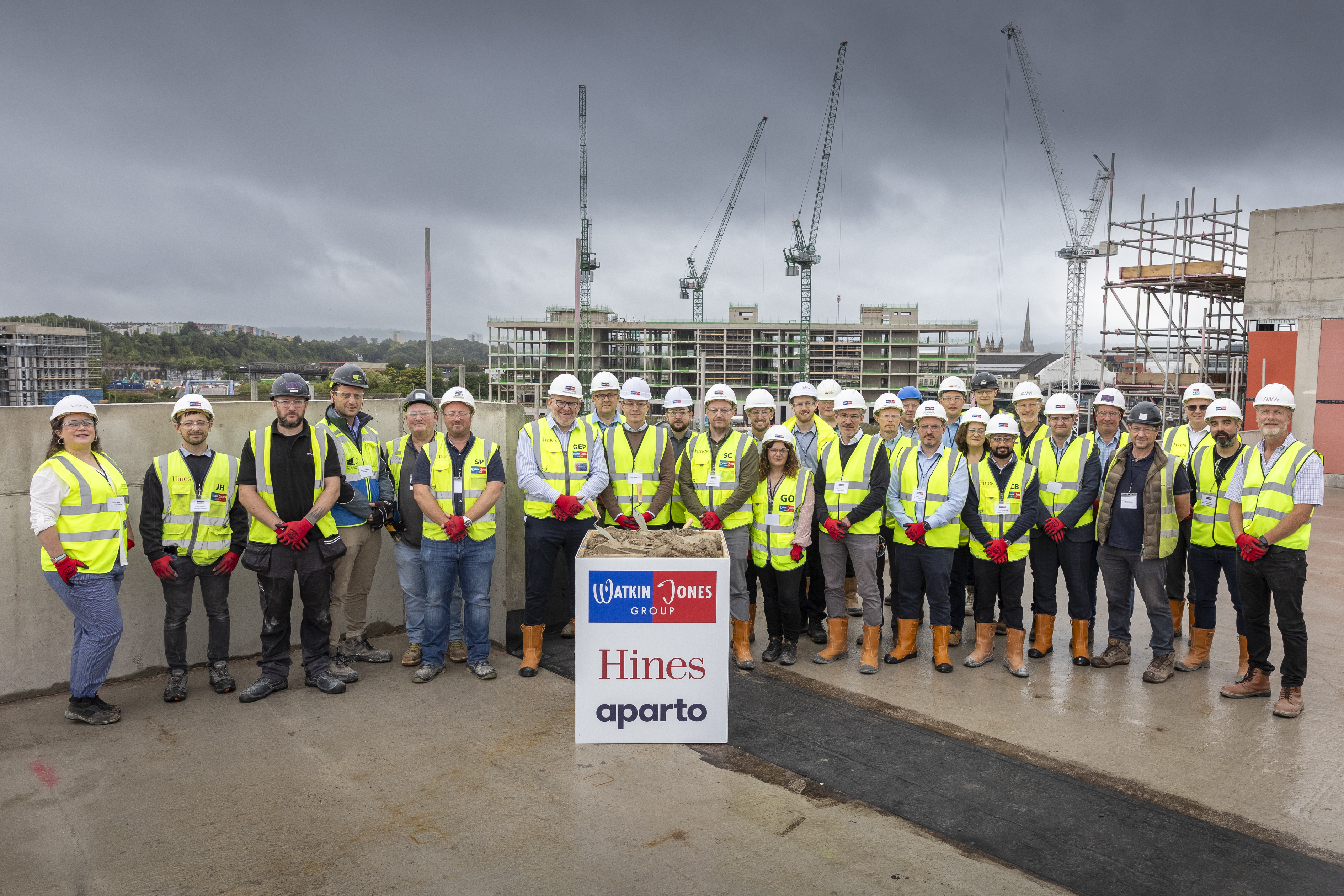 Watkin Jones Topping Out Ceremony Gas Lane, Bristol